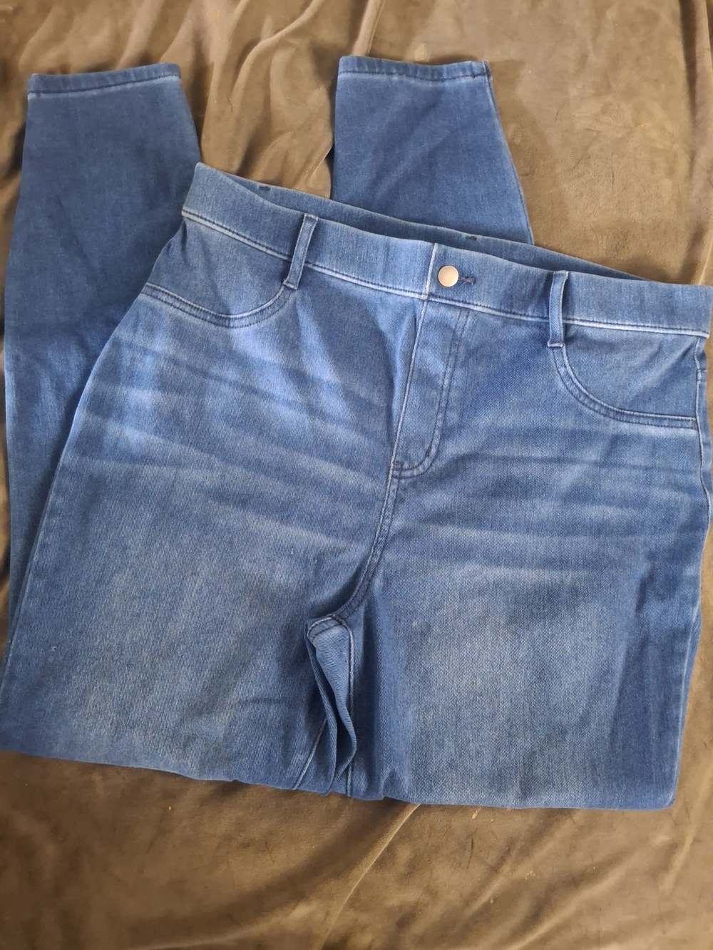Time and Tru Blue Stretch Jeggings - Mid Wash